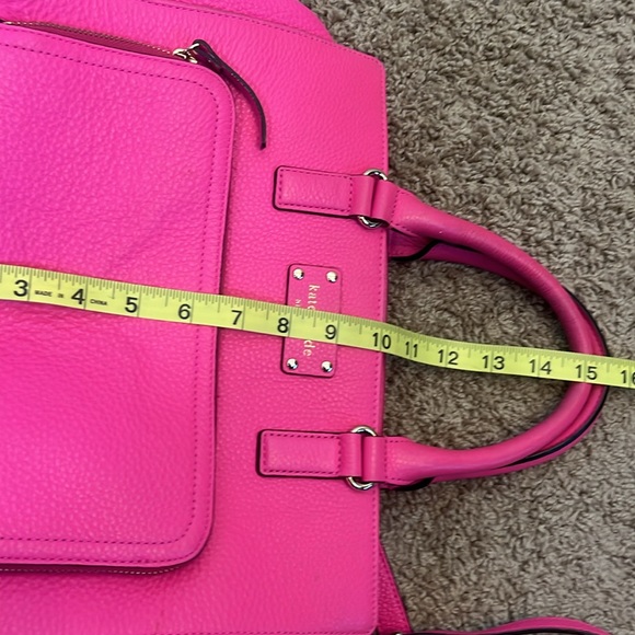 Kate Spade ♠️ Bright Pink Handbag and Crossbody - Picture 12 of 14
